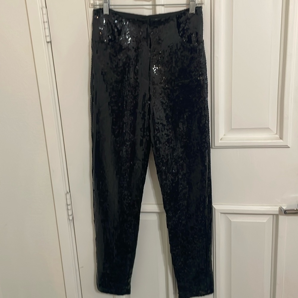 Alice+Olivia Sequin Jeans 4 pocket sz 6